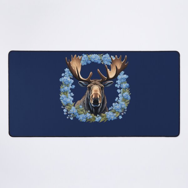 Item preview, Moose And Alaska Alpine Myosotis Flowers designed and sold by taiche.