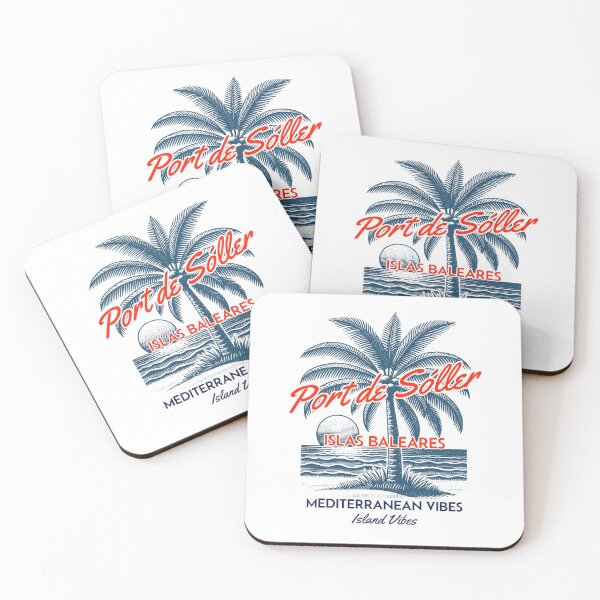 Item preview, Port de Sóller Mallorca – Nostalgic retro design with palm trees for holidays & prints designed and sold by GabbyKI261.