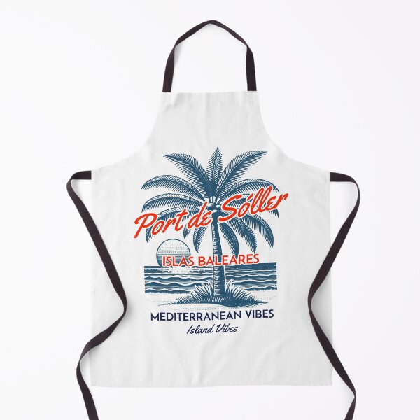 Item preview, Port de Sóller Mallorca – Nostalgic retro design with palm trees for holidays & prints designed and sold by GabbyKI261.