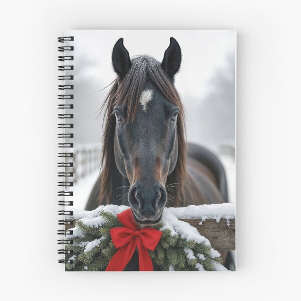 Item preview, Horse With Holiday Wreath designed and sold by Maria Dryfhout.