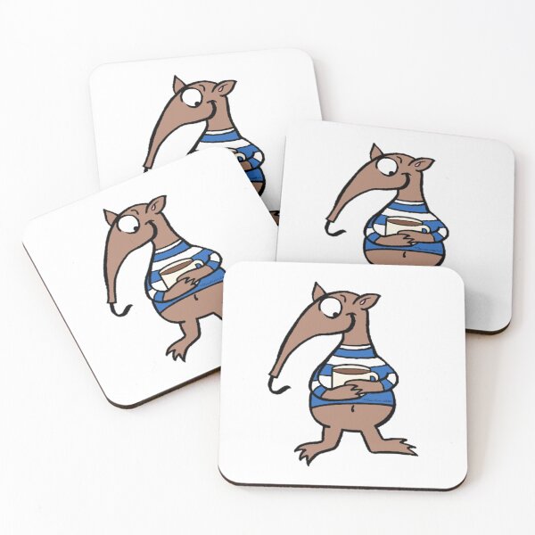 Item preview, Charming Coffee-Loving Anteater Illustration designed and sold by Claustronautas.