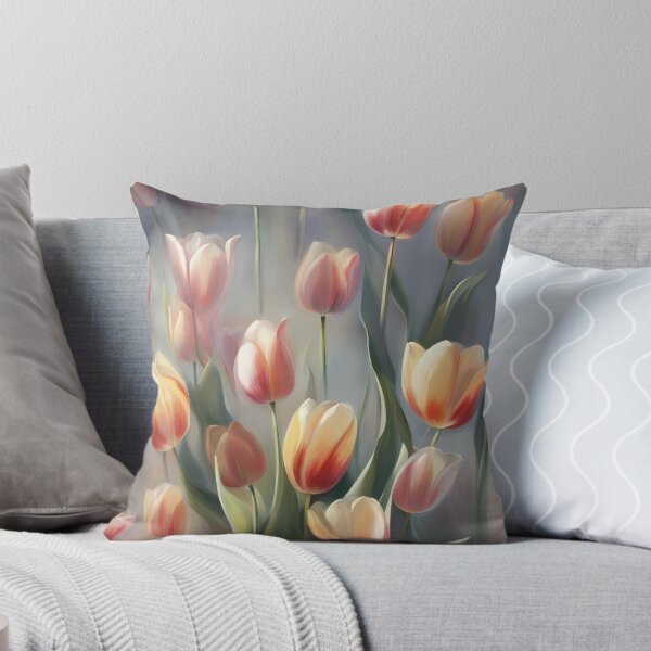 Aperçu de l'œuvre Tulipes pastel de rêve créée et vendue par BookCovered.