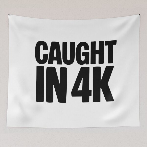 Item preview, Caught in 4K, Funny Quotes Memes  designed and sold by Memes N Lore .