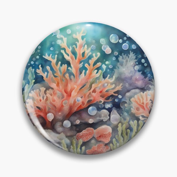 Item preview, Underwater Coral Reef and Bubbles designed and sold by CalmnessbyChoice.