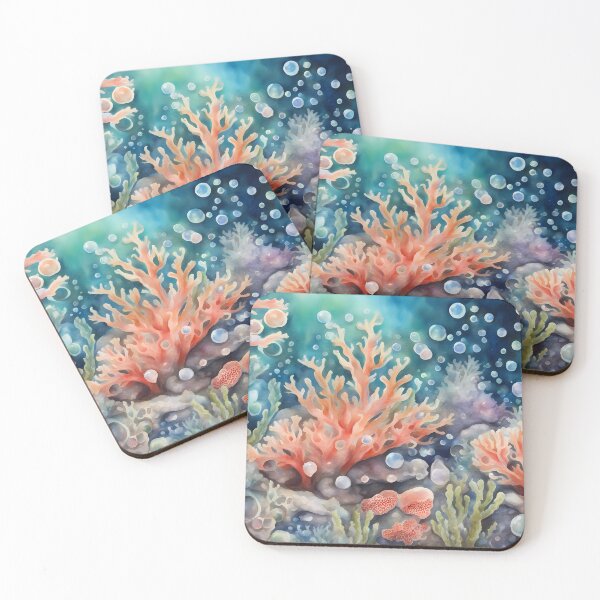 Item preview, Underwater Coral Reef and Bubbles designed and sold by CalmnessbyChoice.