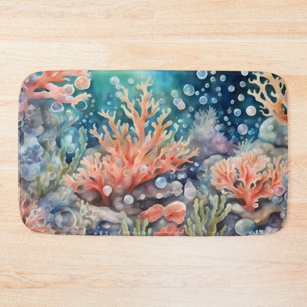 Item preview, Underwater Coral Reef and Bubbles designed and sold by CalmnessbyChoice.