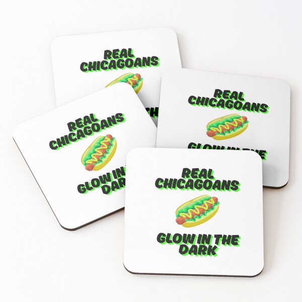 Item preview, Real Chicagoans Glow in the Dark | Chicago Hot Dogs  designed and sold by Scrappy Gardeners.