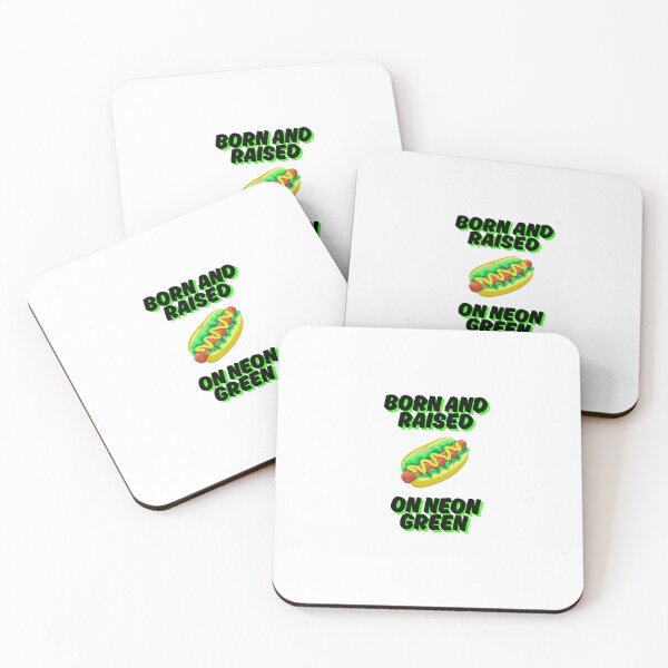 Item preview, Born and Raised on Neon Green | Chicago Relish | Chicago Hot Dogs  designed and sold by Scrappy Gardeners.