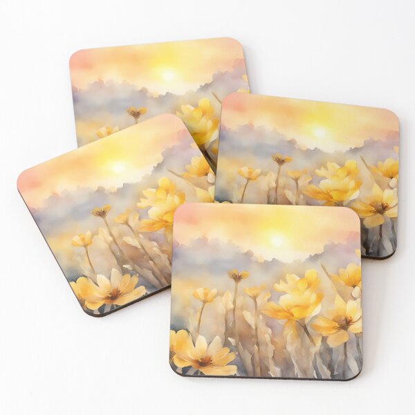 Item preview, Yellow Wildflowers at Dawn designed and sold by CalmnessbyChoice.