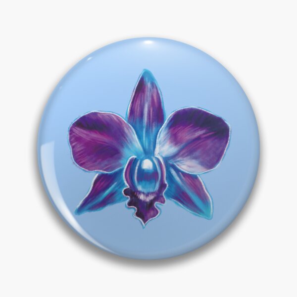 Item preview, Realistic Orchid illustration (Violet & Blue) designed and sold by Scarlet Swan.