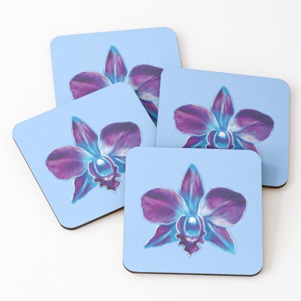 Item preview, Realistic Orchid illustration (Violet & Blue) designed and sold by Scarlet Swan.