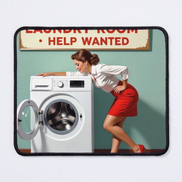 Item preview, Laundry Lady In Red High Heels designed and sold by Maria Dryfhout.