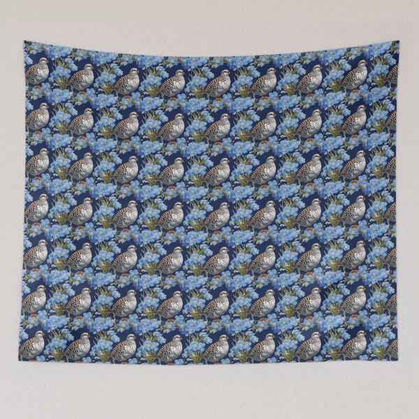 Item preview, The Willow Ptarmigan and Alaska Forget-Me-Nots designed and sold by taiche.