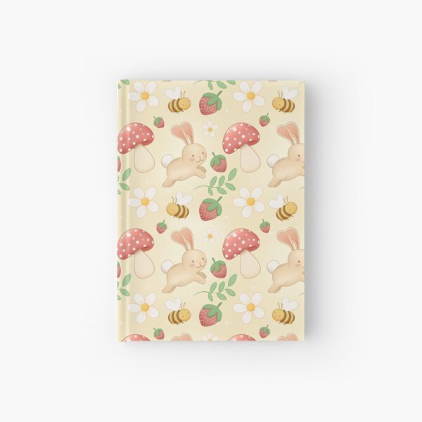 Item preview, Whimsical Bunny Strawberry Mushroom Pattern – Kids Nursery Design designed and sold by Lone Jensen.