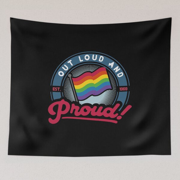 Item preview, Out, loud and proud! (queer) designed and sold by remerasnerdas.