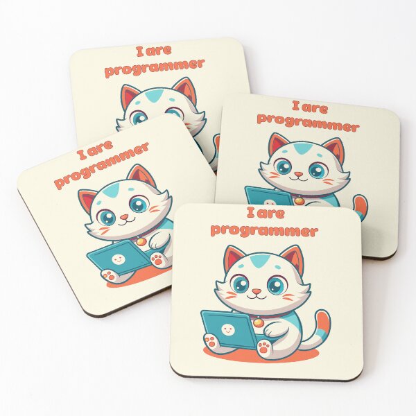 Item preview, Cute Programmer Cat - Funny Coding Humor Design designed and sold by esa-corner.