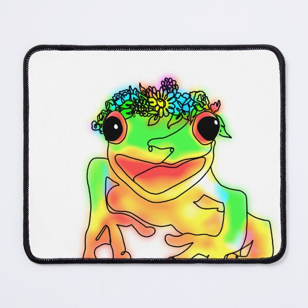 Item preview, Frank the Frog with Flower Crown – animalzinhats designed and sold by Ashley’sAnimalz.