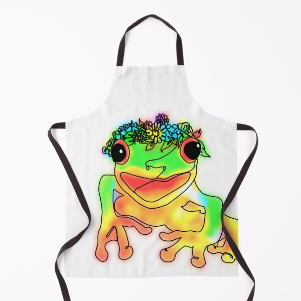 Item preview, Cute Frog with Flower Crown – animalzinhats designed and sold by Ashley’sAnimalz.