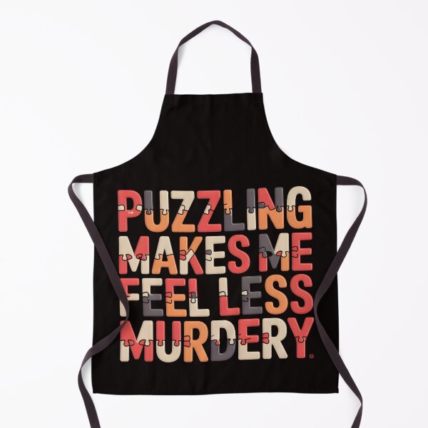 Item preview, Puzzling Makes Me Feel Less Murdery – Puzzle Font Statement Shirt designed and sold by Slavicsoul.