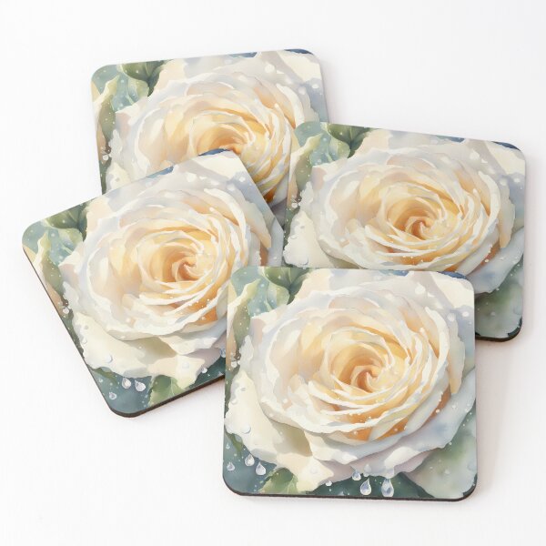 Item preview, White Roses in Rain designed and sold by CalmnessbyChoice.