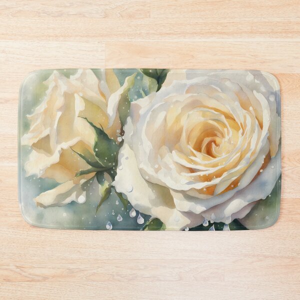 Item preview, White Roses in Rain designed and sold by CalmnessbyChoice.