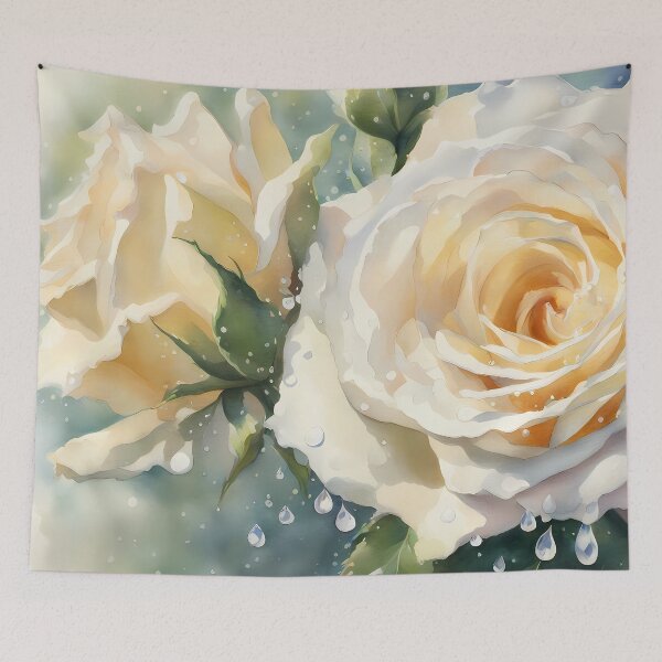 Item preview, White Roses in Rain designed and sold by CalmnessbyChoice.