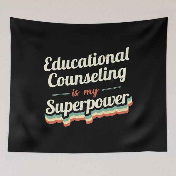 Item preview, Educational Counseling is my Superpower  designed and sold by Custom365.