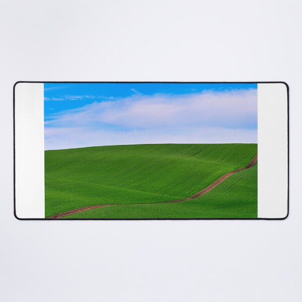 Item preview, Young green wheat rolling hills and blue sky landscape,agriculture field,Moravia,Chech Republic designed and sold by goceris.
