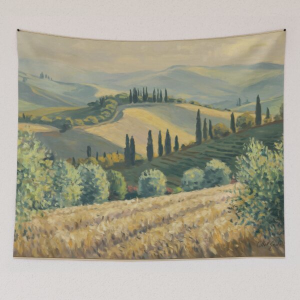 Item preview, Tranquil French Countryside | Impressionist Landscape Art  designed and sold by CARRAANN.