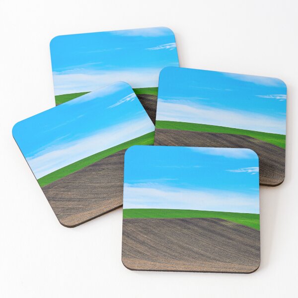 Item preview, Plowed and green wheat rolling hills ,Moravia landscape at spring,Chech Republic designed and sold by goceris.