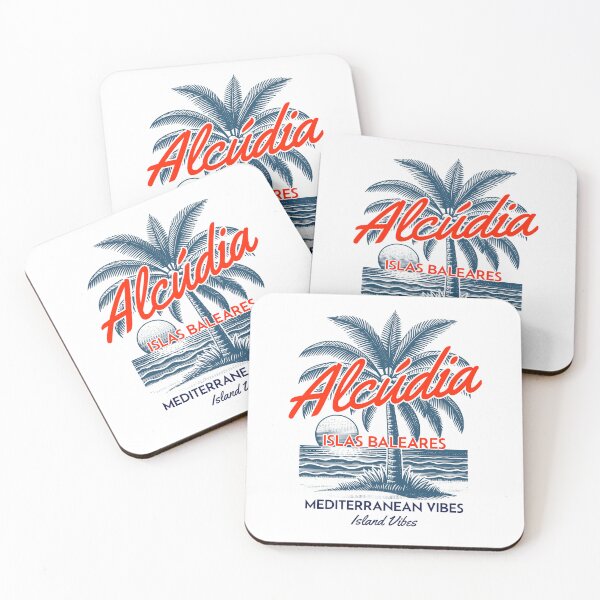 Item preview, Alcúdia Mallorca – Retro design with palm tree in Mediterranean style for holidays & summer designed and sold by GabbyKI261.