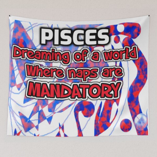 Item preview, Pisces dreaming of a world Funny saying designed and sold by SmashingDeals.