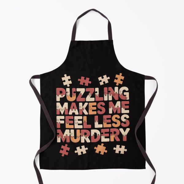 Item preview, Puzzling Makes Me Feel Less Murdery – Puzzle Text Missing Pieces Shirt designed and sold by Slavicsoul.
