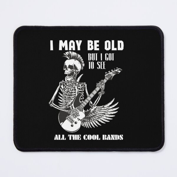 Item preview, Puede que sea viejo, pero pude ver todas las bandas geniales del concierto de rock. Camiseta designed and sold by OldSkullDesigns.