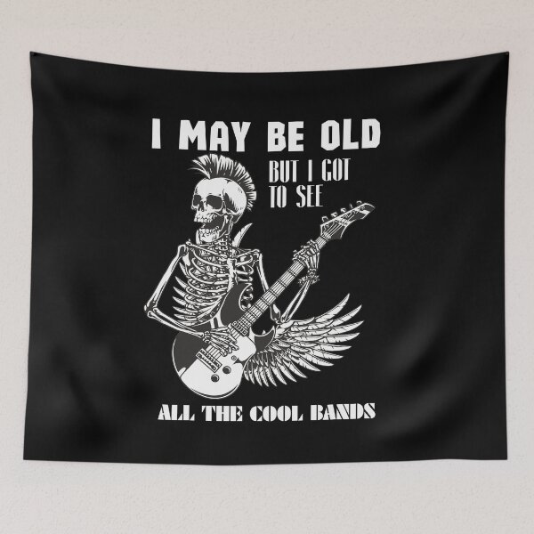 Item preview, I May Be Old But I Got To See All The Cool Bands Rock Concert T-Shirt designed and sold by OldSkullDesigns.