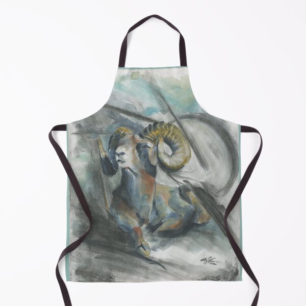 Item preview, Quietude- Peaceful Charcoal Abstracted Ram designed and sold by The Art Entropist.