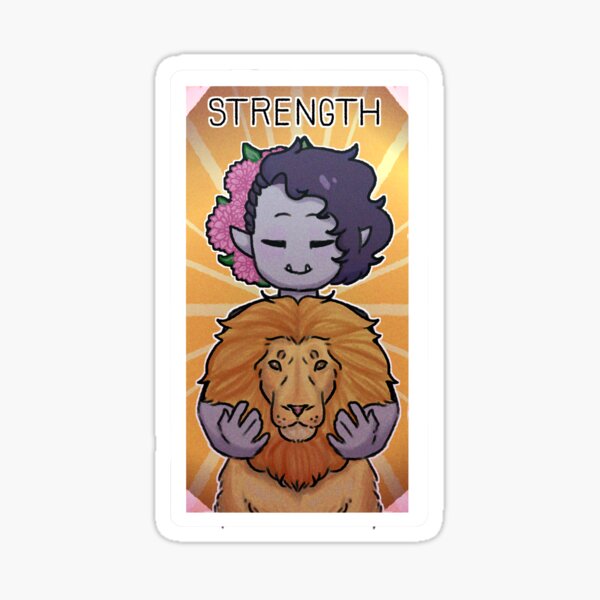 Strength- Bombarded Tarot Series Sticker