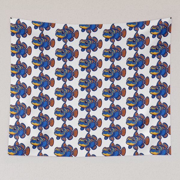 Item preview, Colorful Mandarinfish – Cute Ocean Animal Illustration designed and sold by Gulfshoreco.