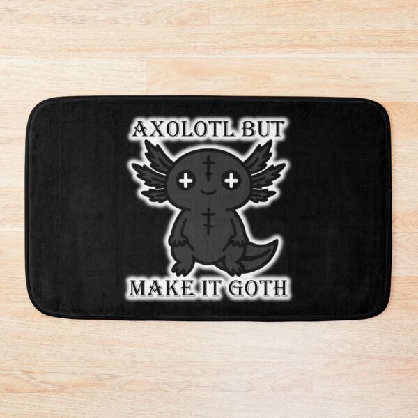 Item preview, Axanthic Axolotl – Axolotl But Make It Goth (Cute Gothic Amphibian Design) designed and sold by Gulfshoreco.