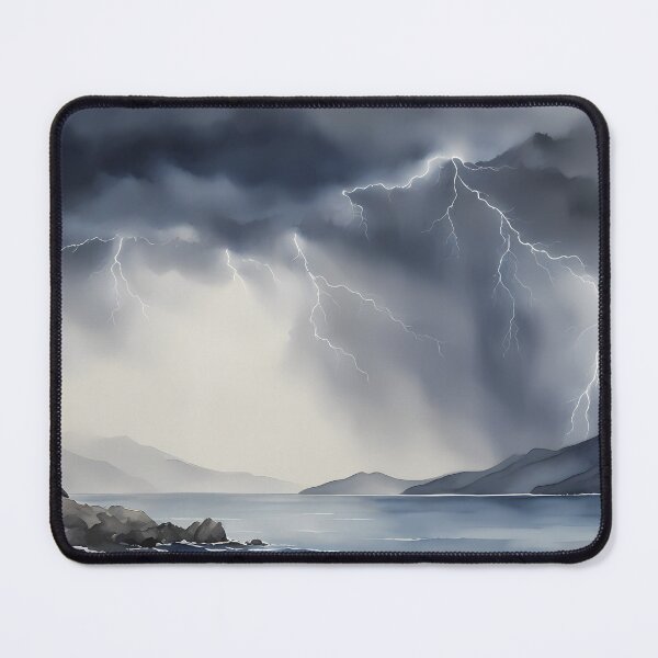 Item preview, Thunderstorm over Mountain Lake designed and sold by CalmnessbyChoice.