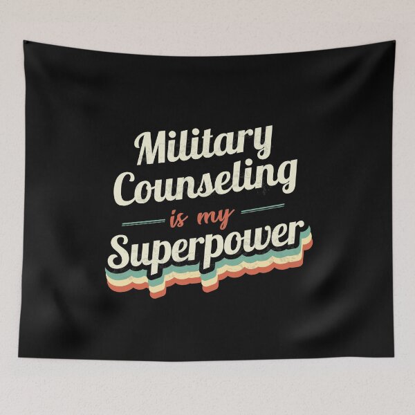 Item preview, Military Counseling is my Superpower  designed and sold by Custom365.