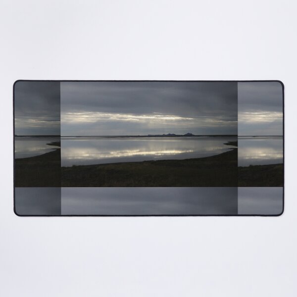 Item preview, Dramatic Cloudy Sky Over Calm Reflective Lake at Dusk designed and sold by pinkal.