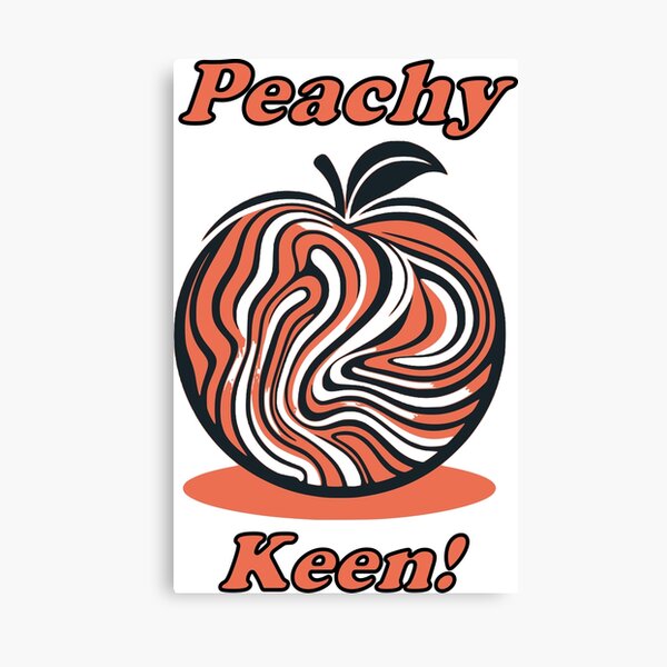 Item preview, Vintage Retro T-Shirt Peachy Keen! Graphic Tee Shirt designed and sold by Gulfshoreco.