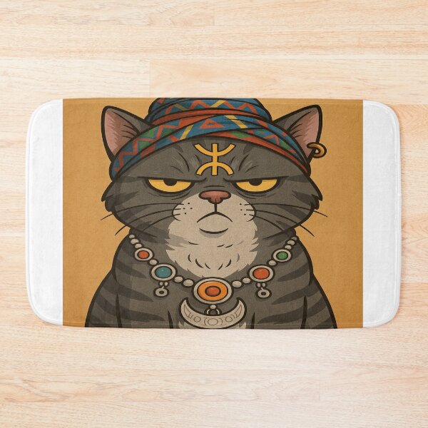 Artikelvorschau, Mystische Amazigh-Katze – frech, stolz & tribal entworfen und verkauft von GeekGliter.