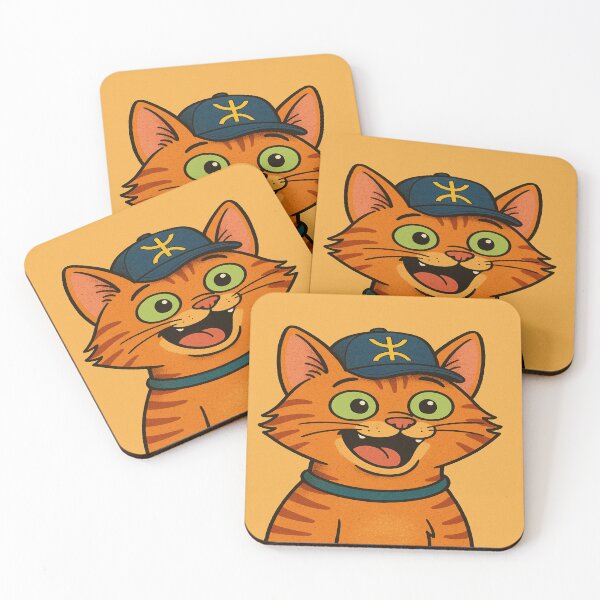 Item preview, Happy Amazigh Cat with Cap – Cute Berber Cartoon Feline designed and sold by GeekGliter.