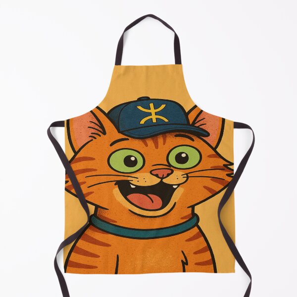 Item preview, Happy Amazigh Cat with Cap – Cute Berber Cartoon Feline designed and sold by GeekGliter.