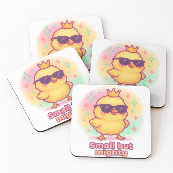 Item preview, Small But Mighty – Cute Chick Shirt, Vaporwave Funny Empowerment Design designed and sold by LEO Vaporwave.