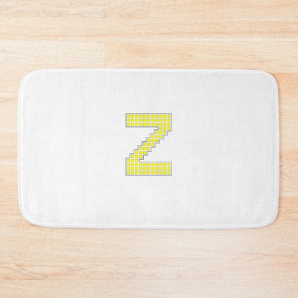 Item preview, Uppercase Z - Yellow Pixel Block Character designed and sold by PixelGlyphs.