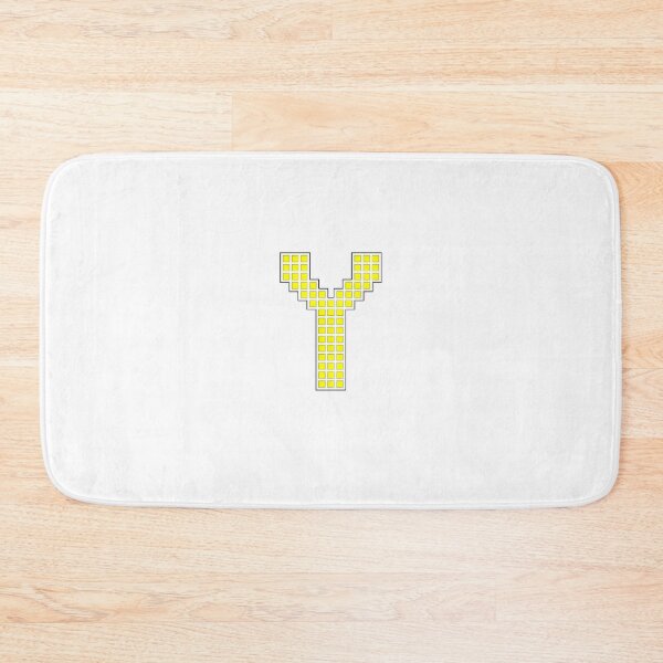 Item preview, Uppercase Y - Yellow Pixel Block Character designed and sold by PixelGlyphs.