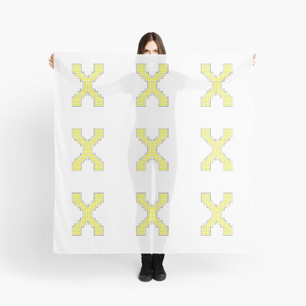 Item preview, Uppercase X - Yellow Pixel Block Character designed and sold by PixelGlyphs.